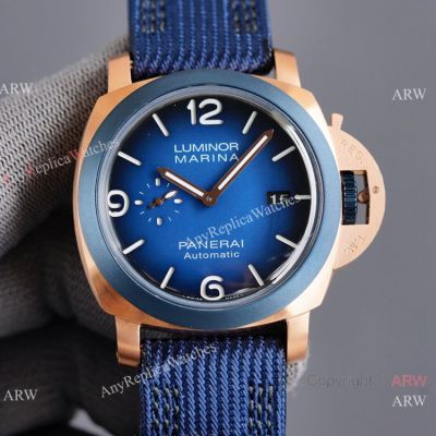 Clone Panerai Luminor Marina Guillaume Nery Edition Pam 1122 Watch Rose Gold Case 44mm